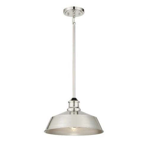 Meridian 14-Inch Pendant in Polished Nickel by Meridian M7021PN