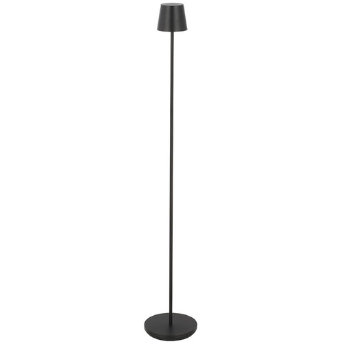 Visual Comfort Modern Collection Visual Comfort Modern Collection Nevis Black LED Floor Lamp with Empire Shade SLFL53527B