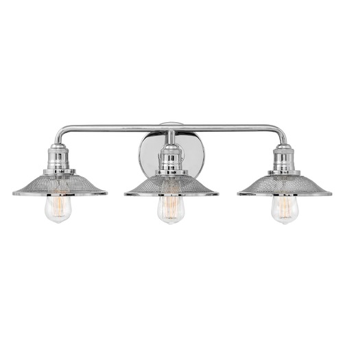 Hinkley Rigby 3-Light Polished Nickel Bathroom Light by Hinkley Lighting 5293PN