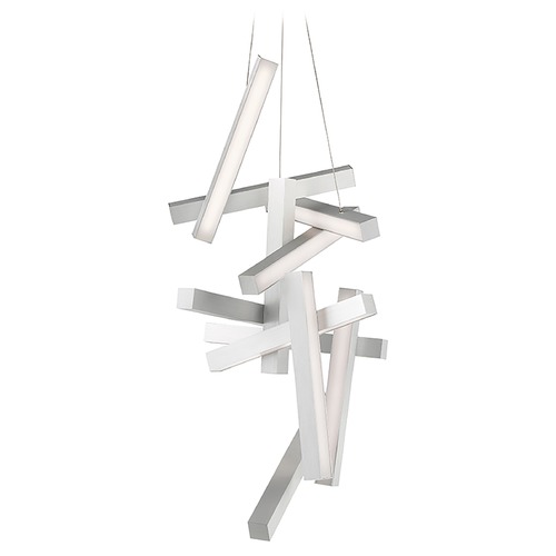 Modern Forms by WAC Lighting Chaos 49-Inch High LED Chandelier in Brushed Aluminum by Modern Forms PD-64849-AL