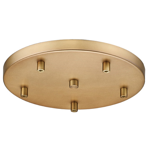 Z-Lite Z-Lite Multi Point Canopy Rubbed Brass Ceiling Adaptor CP1205R-RB