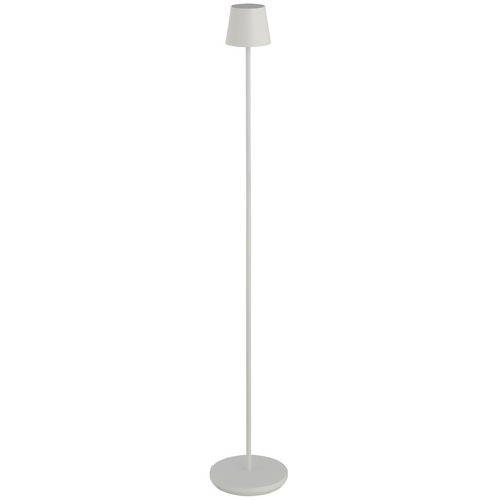Visual Comfort Modern Collection Visual Comfort Modern Collection Nevis Matte White LED Floor Lamp with Empire Shade SLFL53527W