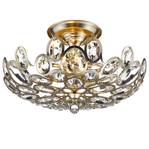 Crystorama Lighting Crystorama Lighting Sterling Distressed Twilight Semi-Flushmount Light 7583-DT