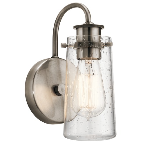 Kichler Lighting Seeded Glass Sconce Pewter by Kichler Lighting 45457CLP