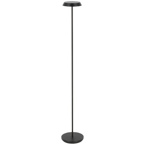 Visual Comfort Modern Collection Visual Comfort Modern Collection Tepa Black LED Floor Lamp with Drum Shade SLFL53627B