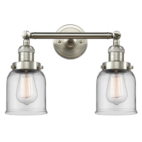 Innovations Lighting Small Bell Brushed Satin Nickel Bathroom Light by Innovations Lighting 208-SN-G52