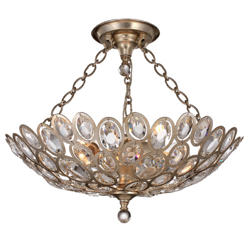 Crystorama Lighting Crystorama Lighting Sterling Distressed Twilight Semi-Flushmount Light 7584-DT_CEILING