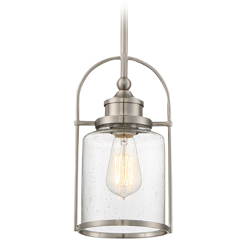 Quoizel Lighting Piccolo Pendant in Brushed Nickel by Quoizel Lighting QPP2781BN