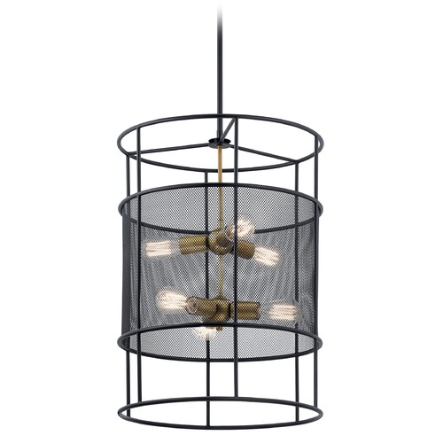 Kichler Lighting Piston 25-Inch High Black Pendant by Kichler Lighting 43596BK