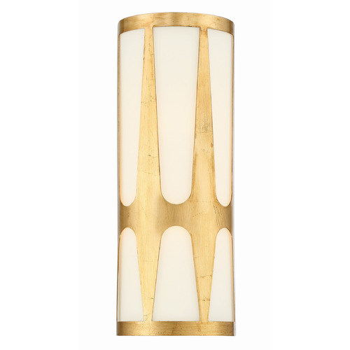 Crystorama Lighting Crystorama Lighting Royston Antique Gold LED Sconce ROY-802-GA_LED