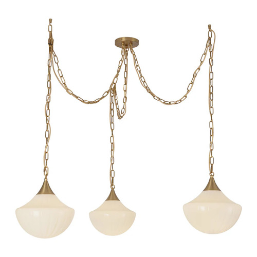 Alora Lighting Alora Lighting Farrah Brushed Gold Multi-Light Pendant MP651312BGGR