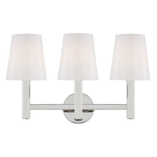 Visual Comfort Studio Collection Thomas O'Brien Logan 19.50-Inch Polished Nickel Bath Vanity by Visual Comfort Studio TV1133PN