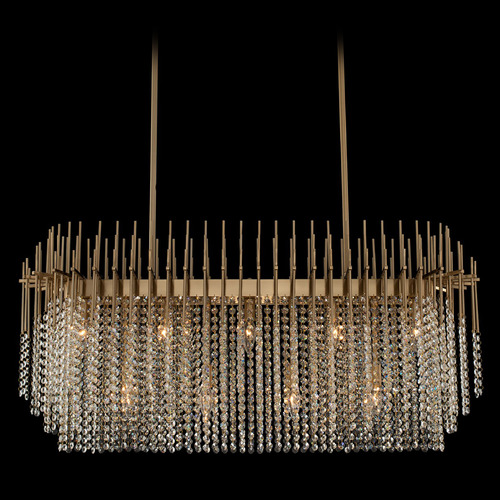 Allegri Lighting Allegri Crystal Estrella Brushed Champagne Gold Island Light 037661-038-FR001