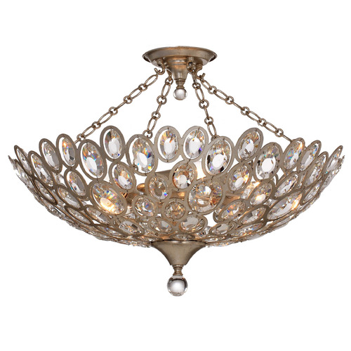 Crystorama Lighting Crystorama Lighting Sterling Distressed Twilight Semi-Flushmount Light 7587-DT_CEILING