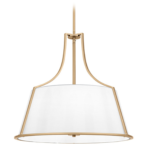 Quoizel Lighting Quoizel Lighting Harte Bronze Gold Pendant Light with Empire Shade QP6802BGD