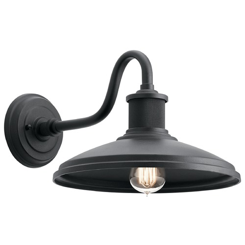 Kichler Lighting Allenbury 12-Inch Wide Outdoor Barn Light in Textured Black by Kichler Lighting 49980BKT