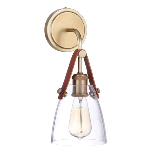 Craftmade Lighting Hagen Vintage Brass Sconce by Craftmade Lighting 51361-VB