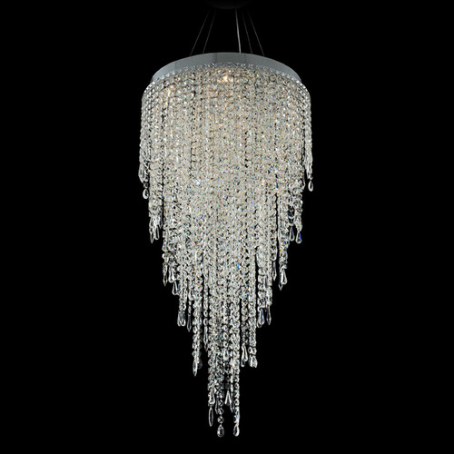Allegri Lighting Allegri Crystal Tenuta Polished Chrome Pendant Light 028256-010-FR001