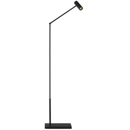 Visual Comfort Modern Collection Ponte Small Floor Lamp in Nightshade Black by Visual Comfort Modern SLFL57230B