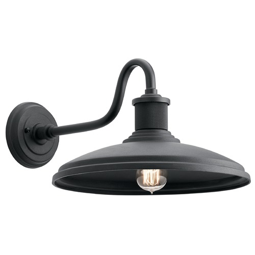 Kichler Lighting Allenbury 14-Inch Wide Outdoor Barn Light in Textured Black by Kichler Lighting 49981BKT