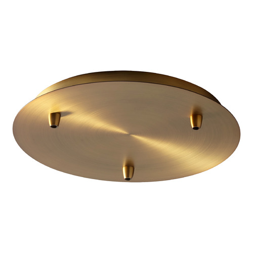 Oxygen 13-Inch 3-Light Multi-Port Canopy in Aged Brass by Oxygen Lighting 3-8-6340