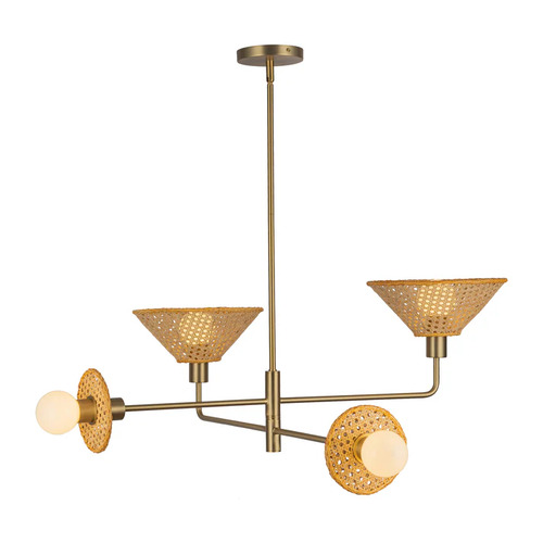 Alora Lighting Alora Lighting Piper Brushed Gold Chandelier CH432438BG