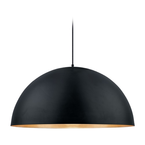 Eglo Lighting Gaetano Black & Gold LED Pendant by Eglo Lighting 201295A