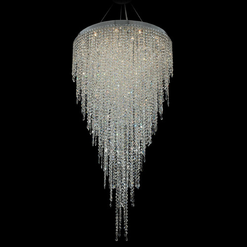 Allegri Lighting Allegri Crystal Tenuta Polished Chrome Pendant Light 028258-010-FR001