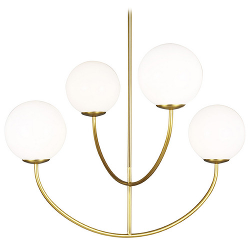 Visual Comfort Studio Collection Visual Comfort Studio Collection Aerin Galassia Burnished Brass Chandelier AEC1054BBS