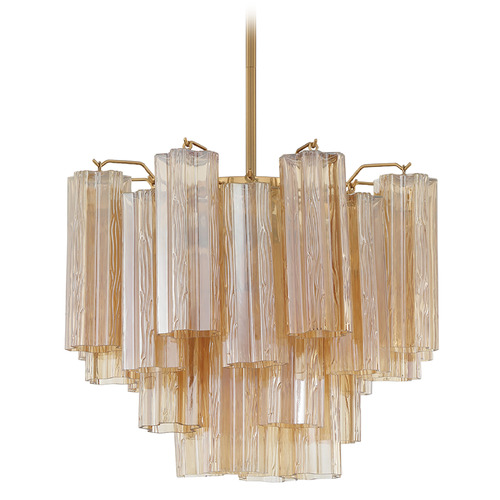 Crystorama Lighting Crystorama Lighting Addis Aged Brass Chandelier ADD-300-AG-AM