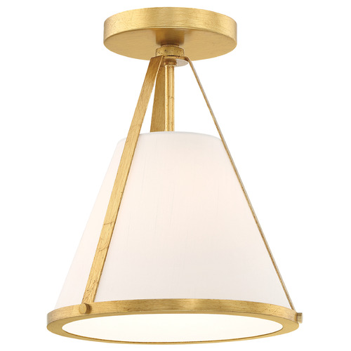 Crystorama Lighting Crystorama Lighting Fulton Antique Gold Semi-Flushmount Light FUL-900-GA_CEILING
