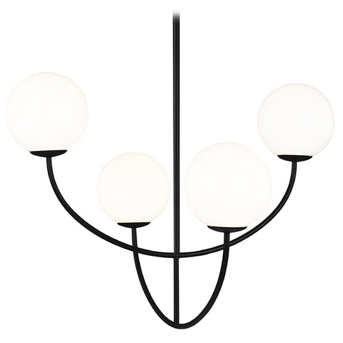Visual Comfort Studio Collection Visual Comfort Studio Collection Aerin Galassia Midnight Black Chandelier AEC1054MBK