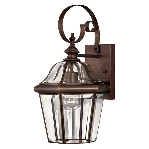 Hinkley Outdoor Wall Light with Clear Glass in Copper Bronze by Hinkley Lighting 2450CB