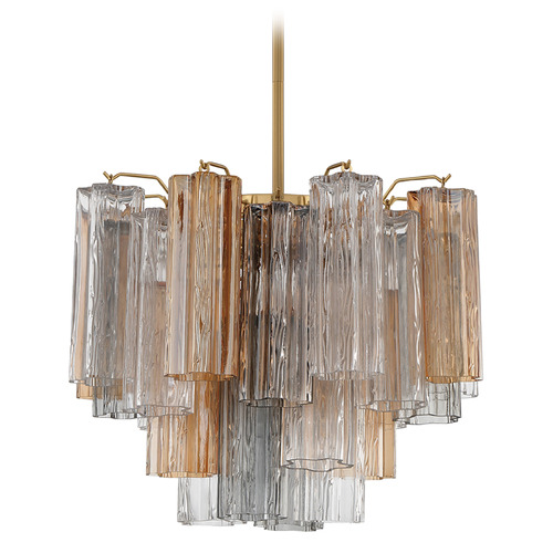Crystorama Lighting Crystorama Lighting Addis Aged Brass Chandelier ADD-300-AG-AU