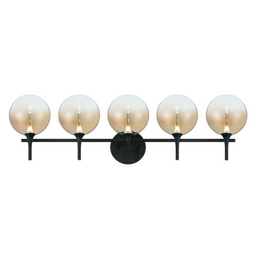 Eurofase Lighting Lissa 5-Light LED Vanity Light in Matte Black by Eurofase Lighting 48921-039