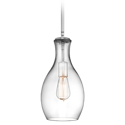 Kichler Lighting Everly 13.75-Inch High Chrome Pendant by Kichler Lighting 42456CHCLR