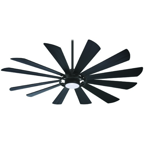 Minka Aire Windmolen 65-Inch LED Smart Fan in Textured Coal by Minka Aire F870L-TCL