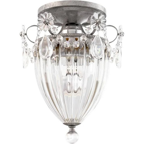 Schonbek Lighting Bagatelle Antique Silver Semi-Flush Mount Light by Schonbek Lighting 1239-48