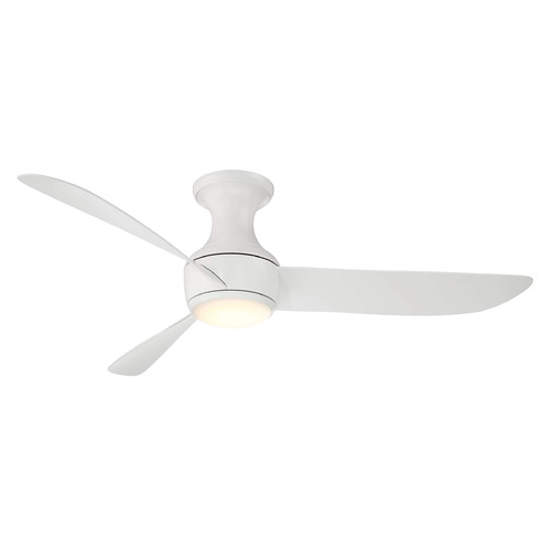 Modern Forms by WAC Lighting Modern Forms Corona Matte White LED Ceiling Fan with Light FH-W2203-52L-35-MW