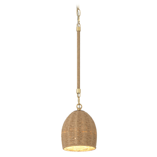 Crystorama Lighting Crystorama Lighting Jace Soft Gold LED Mini-Pendant Light with Bowl / Dome Shade JAC-10502-SG