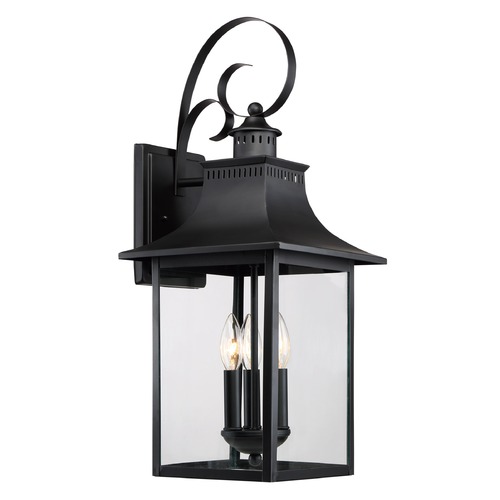 Quoizel Lighting Chancellor Mystic Black Outdoor Wall Light by Quoizel Lighting CCR8410K