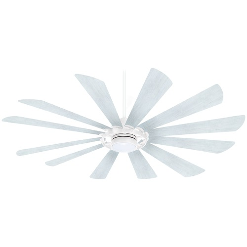 Minka Aire Windmolen 65-Inch LED Smart Fan in Textured White by Minka Aire F870L-TW