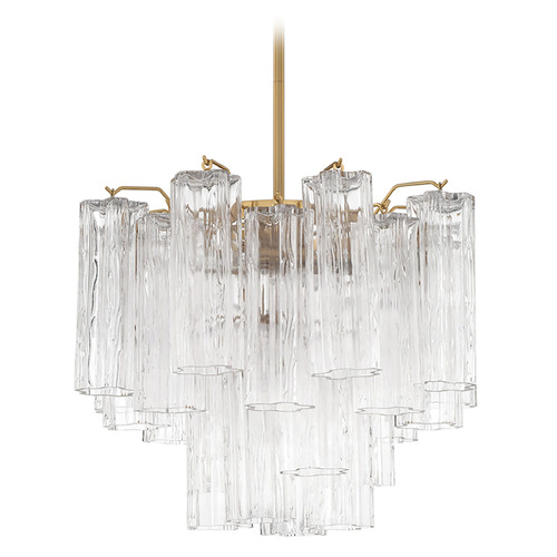 Crystorama Lighting Crystorama Lighting Addis Aged Brass Chandelier ADD-300-AG-CL