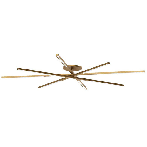 Visual Comfort Modern Collection Cityscape Grande LED Flush Mount in Brass by Visual Comfort Modern SLFM56627CCHAB