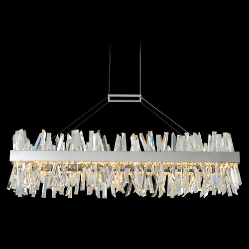 Allegri Lighting Allegri Crystal Glacier Polished Chrome LED Island Light 030260-010