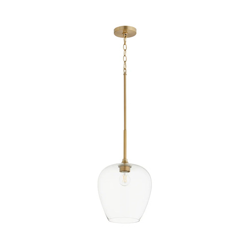 Quorum Lighting Veno 11-Inch Pendant in Aged Brass by Quorum Lighting 858-80