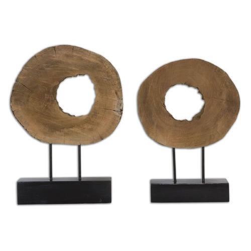 Uttermost Lighting Ashlea Wooden Sculptures Set of 2 by Uttermost Lighting 19822