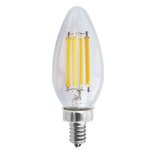Satco Lighting 8W C11 Candelabra Base Clear LED Light Bulb in 2700K by Satco Lighting S11383