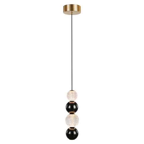 Alora Lighting Alora Lighting Onyx Natural Brass LED Mini-Pendant Light with Globe Shade PD321815NB