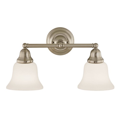 Design Classics Lighting Transitional 2-Light Bathroom Light Satin Nickel 772-09 G9110 KIT